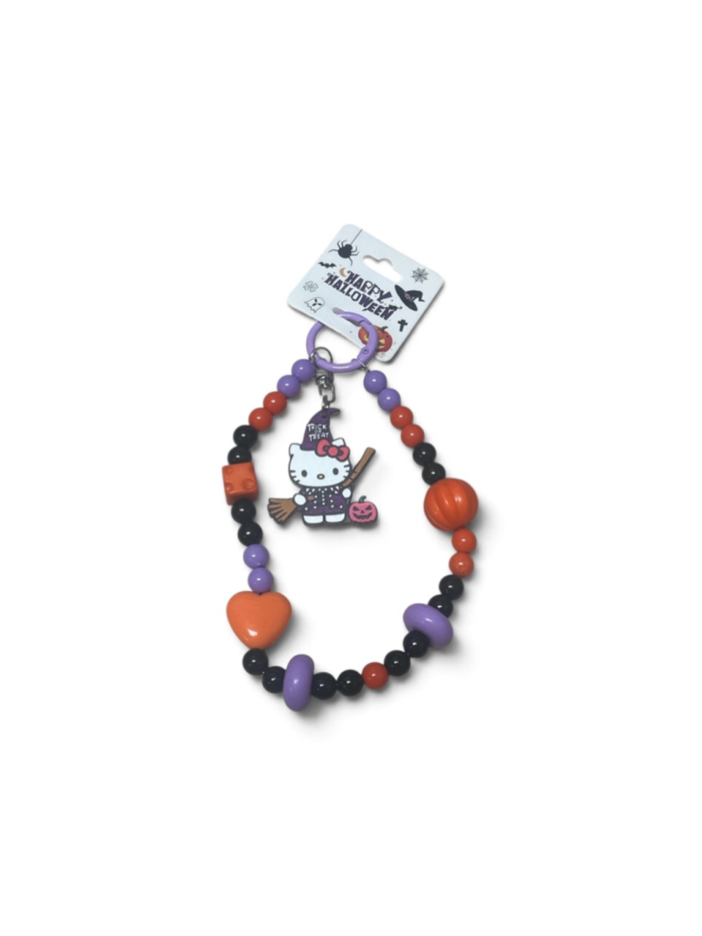 Sanrio Hello Kitty Flying Witch Halloween Keychain